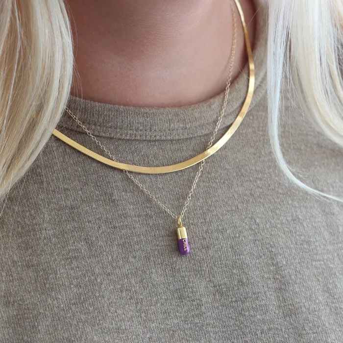 Kris Nations Necklaces Herringbone Chain Necklace Kris Nations Necklaces Herringbone Chain Necklace