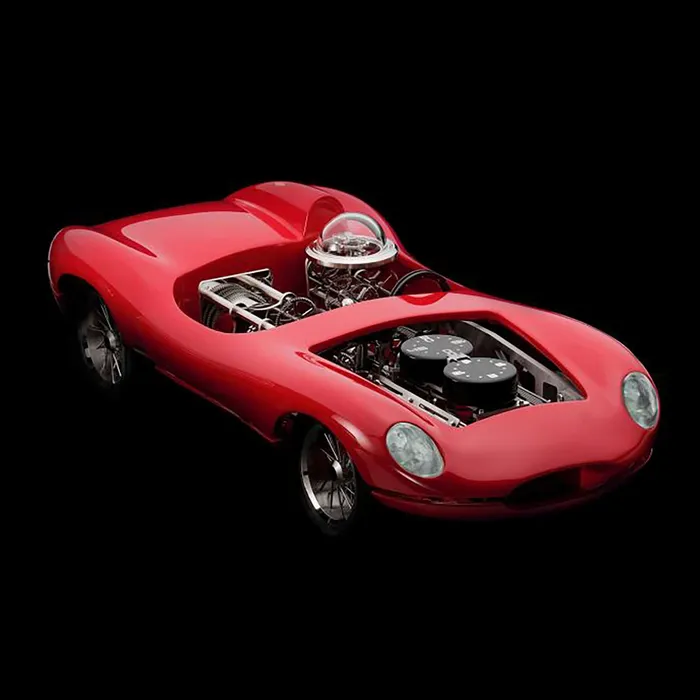 LEpe 1839 Earrings LEpe 1839 Time Fast II Ferrari Red Clock