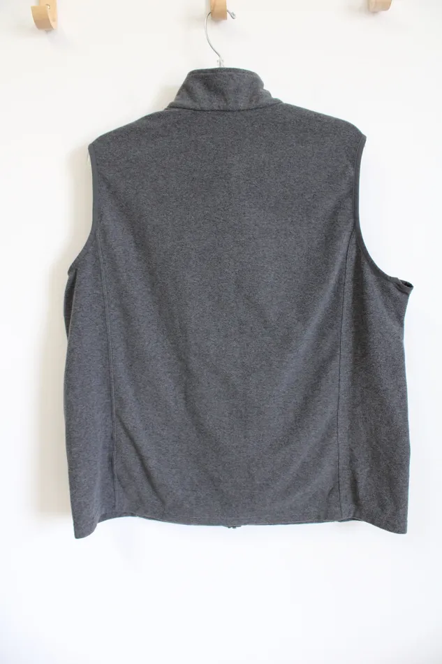 Lands End Earrings Lands End Gray Fleece Vest XL 18
