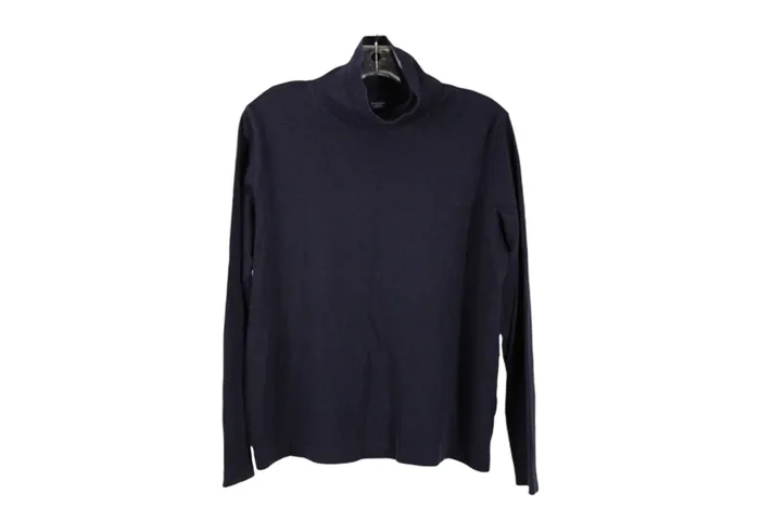 Lands End Rings Lands End Blue Turtleneck Shirt S