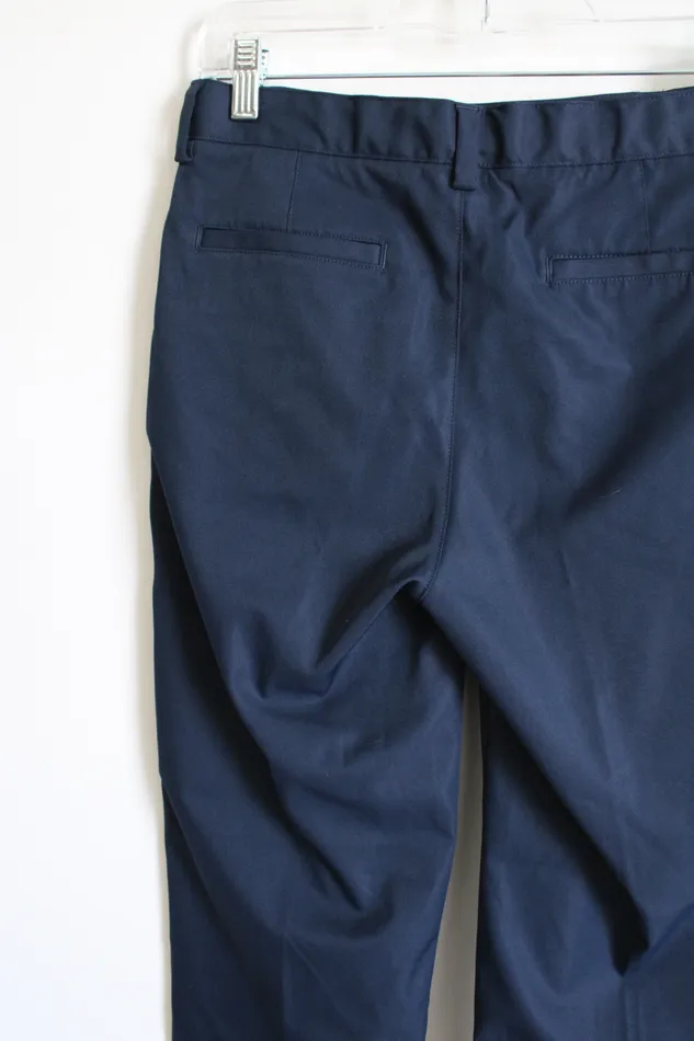 Lands End Rings Lands End Navy Blue Polyester Chino Pants 16