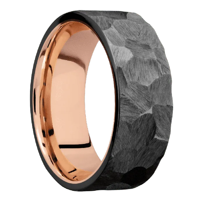 Lashbrook Earrings Zirconium Rock Finish 14K Rose Gold