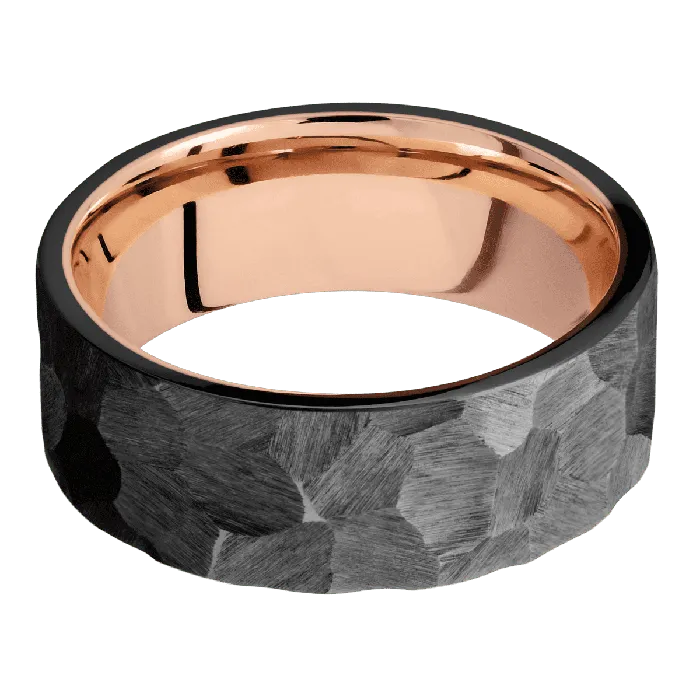 Lashbrook Earrings Zirconium Rock Finish 14K Rose Gold
