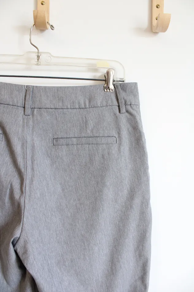 Lee Earrings Lee Relaxed Fit Straight Leg Mid Rise Gray Trouser Pants 10