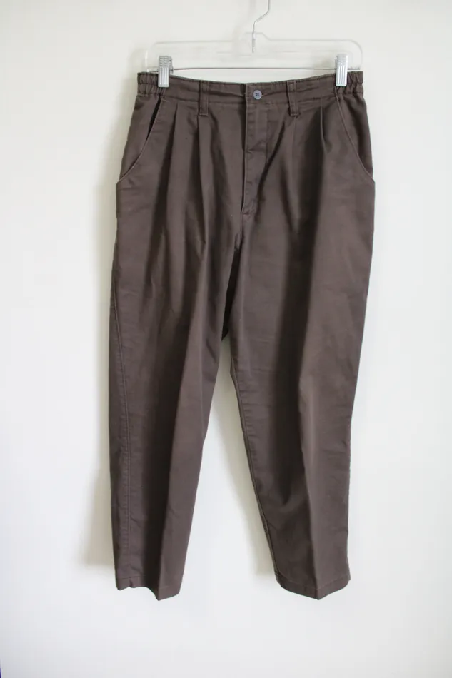 Lee Earrings Vintage Lee Brown Trousers 10 Petite