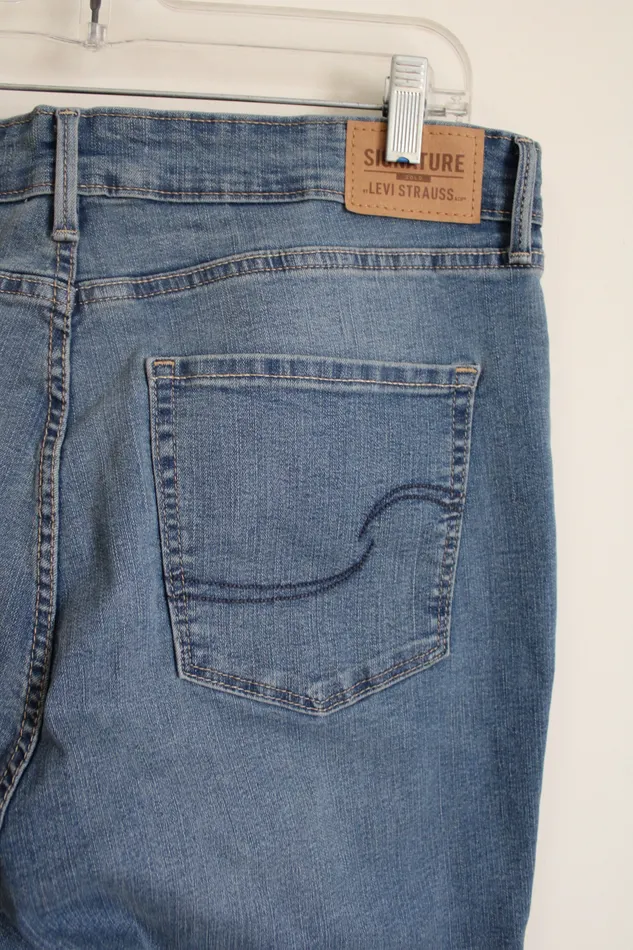 Levis PreStyled Sets Signature Gold Levi Strauss Totally Shaping HighRise Skinny Jeans 14 Long