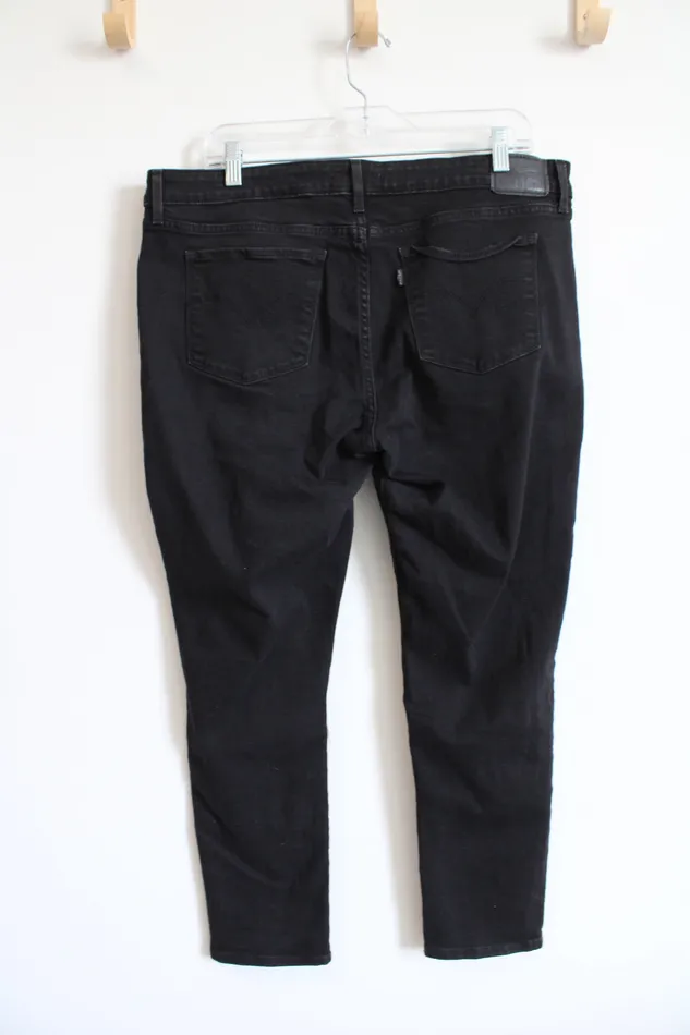 Levis Rings Levis 711 Black Skinny Jeans 3316