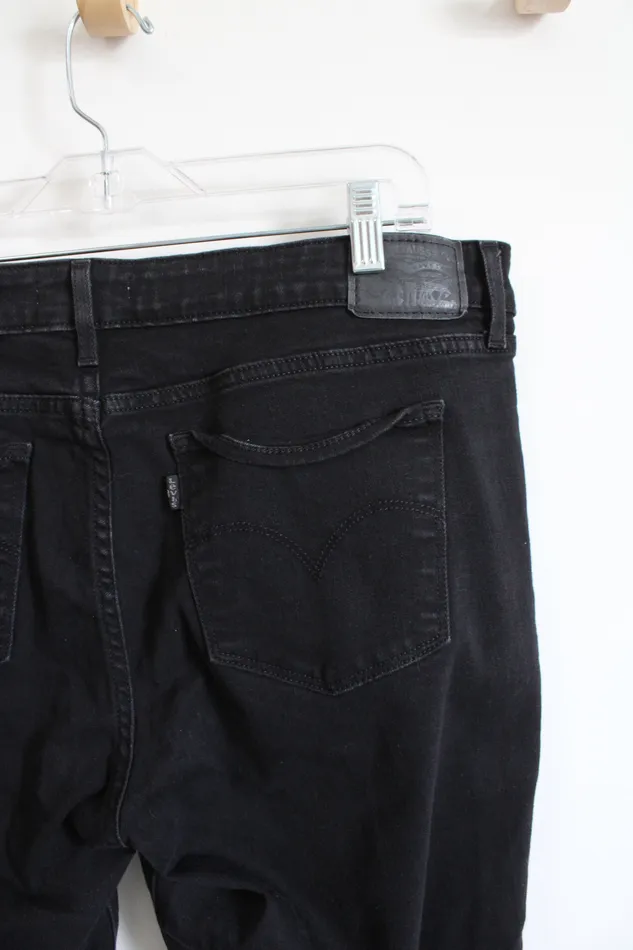 Levis Rings Levis 711 Black Skinny Jeans 3316