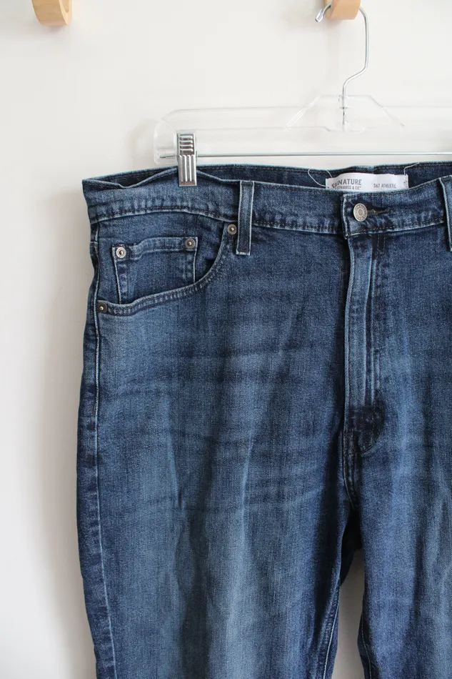 Levi Strauss Signature S67 Athletic Jeans 40X30 Levis Earrings