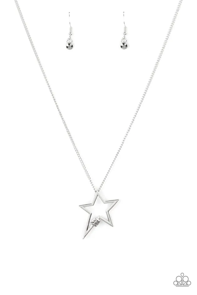 Light Up The Sky Silver Paparazzi Accessories Necklaces