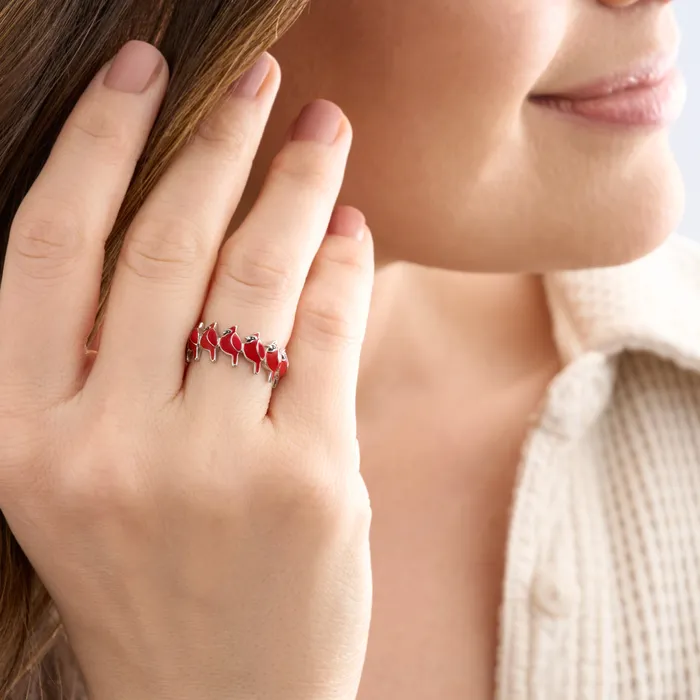 Little Cardinal Ring Chadds Ford Jewelry Rings
