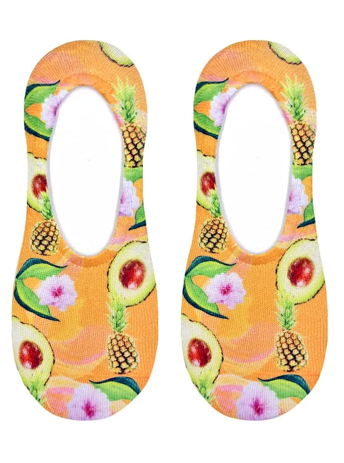 Living Royal Pineapple Avocado Liner Socks LIVINGROYAL Earrings