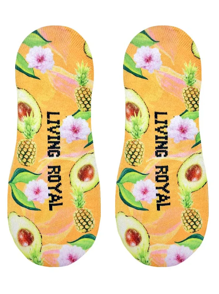 Living Royal Pineapple Avocado Liner Socks LIVINGROYAL Earrings