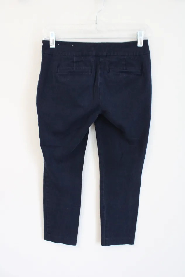 LOFT Modern Skinny Ankle Dark Wash Pants 0 Petite Ann Taylor LOFT Earrings