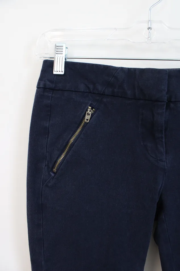 LOFT Modern Skinny Ankle Dark Wash Pants 0 Petite Ann Taylor LOFT Earrings