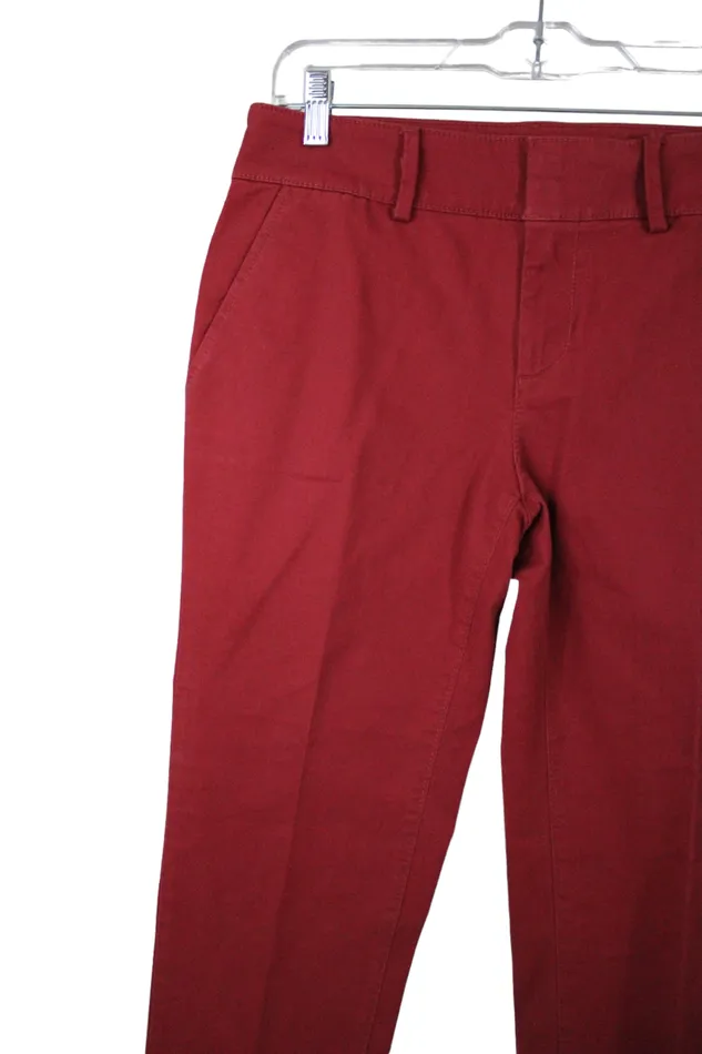LOFT Terracotta Pants 6 Petite Ann Taylor LOFT Earrings