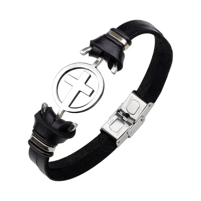 Lords Guidance Bracelets Mens Cross Bracelet br Hollow