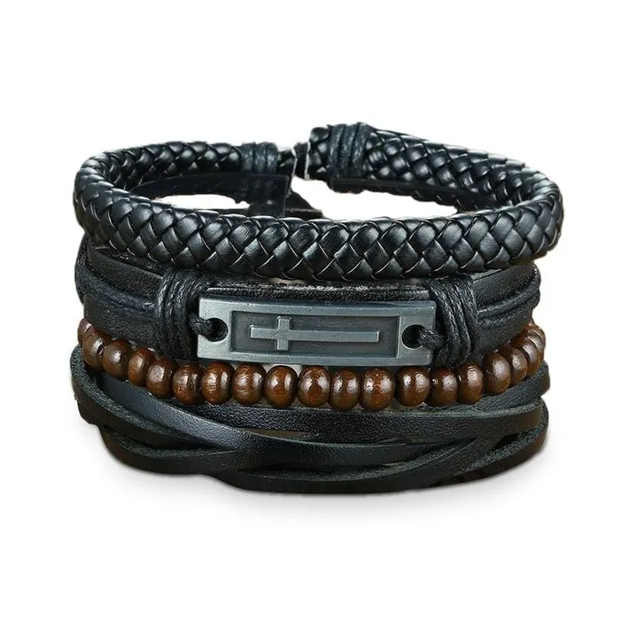 Lords Guidance Bracelets Mens Cross Bracelet br Keep Faith Set