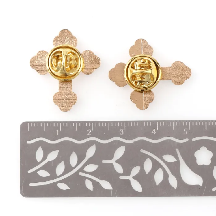 Lords Guidance Earrings Christian Cross Symbol Colored Enamel Pins