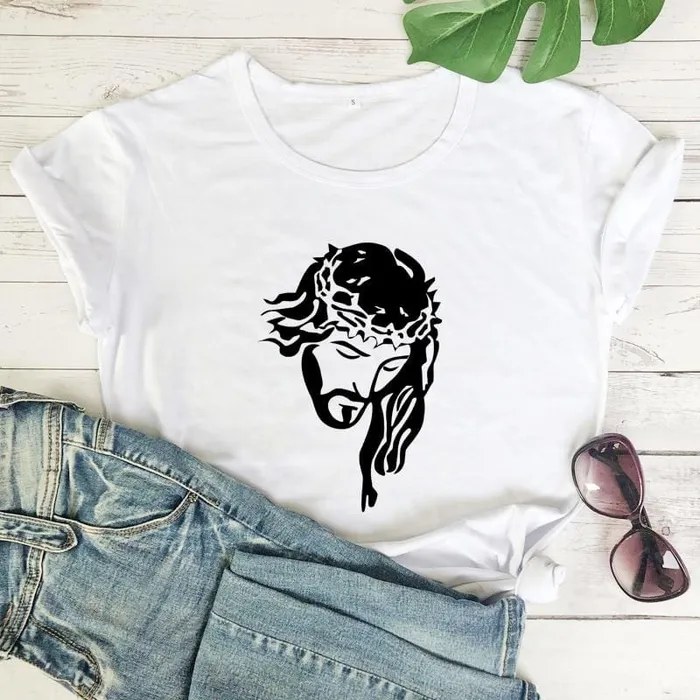 Lords Guidance Earrings Christian TShirt br Jesus Face