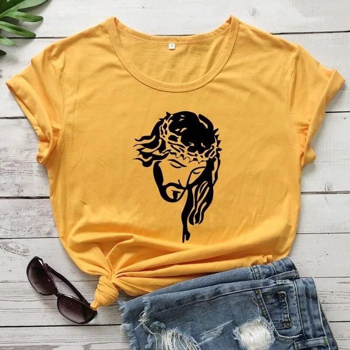 Lords Guidance Earrings Christian TShirt br Jesus Face