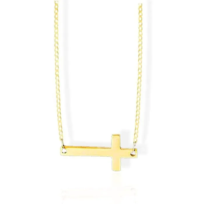 Lords Guidance Necklaces Womens Christian Necklace br Sideways Cross