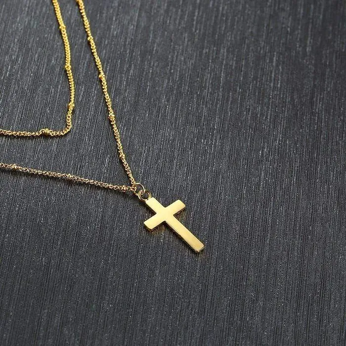 Lords Guidance Womens Christian Necklace br Double Layer Necklaces