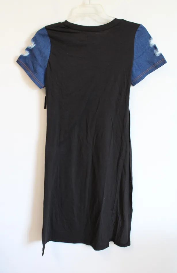 Love Love Love NEW Love Love Love Good Vibes Side Slit Tunic Dress 1X Earrings
