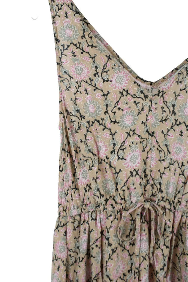 Lucky Brand Tan Floral Dress XS Lucky Brand Rings