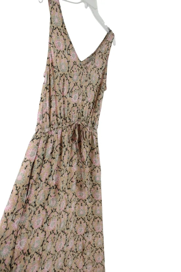 Lucky Brand Tan Floral Dress XS Lucky Brand Rings