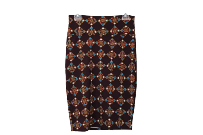 LuLaRoe Burgundy Skirt S LuLaRoe Earrings