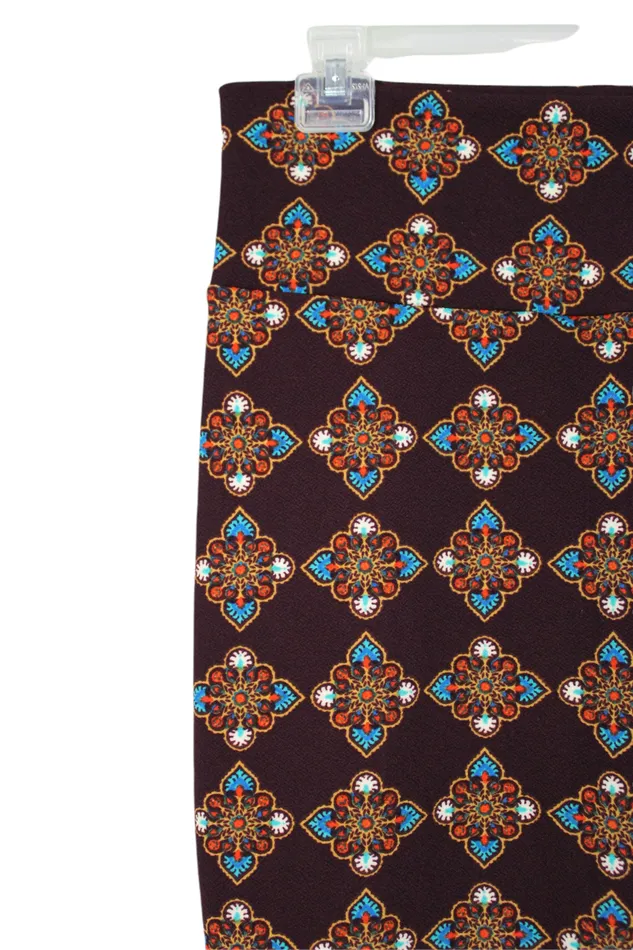 LuLaRoe Burgundy Skirt S LuLaRoe Earrings