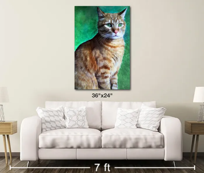 Luma Tabby Cat Metal Print Necklaces