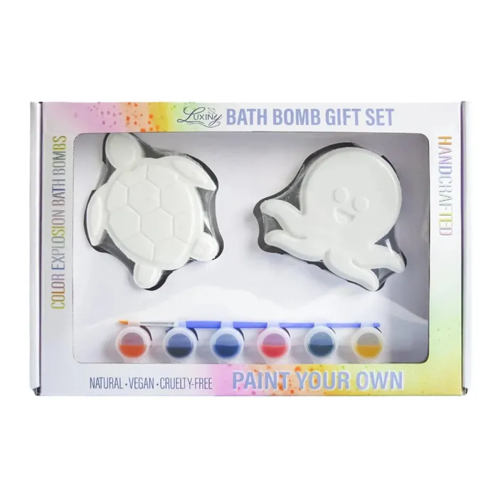 LUXINY Necklaces Luxiny Turtle and Octopus Rainbow Burst Bath Bomb Gift Set