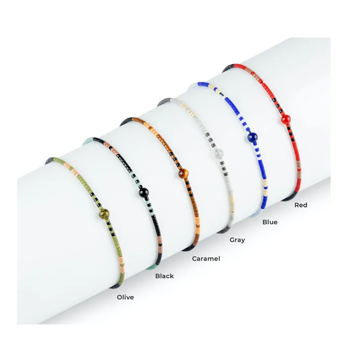 Macrala Bracelets Mens Gemstone and Miyuki Beads Minimalist Bracelet Macrala Bracelets Mens Gemstone and Miyuki Beads Minimalist Bracelet