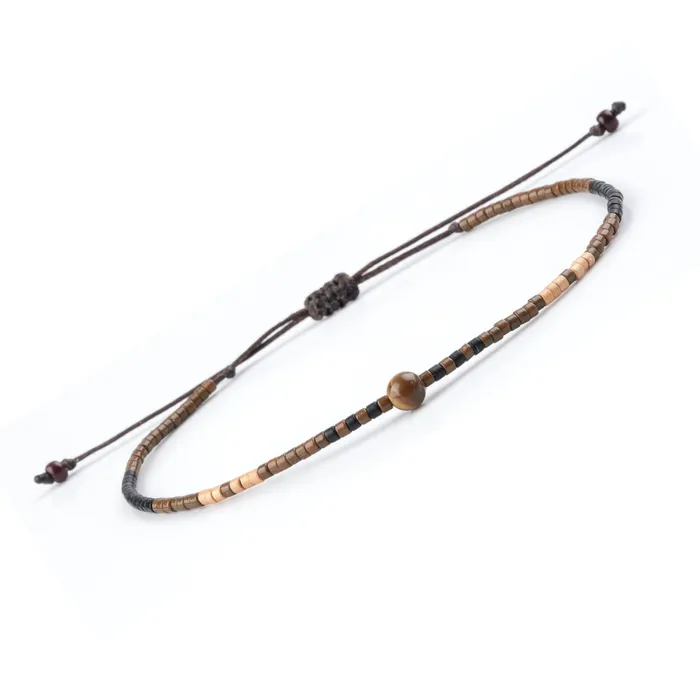 Macrala Bracelets Mens Gemstone and Miyuki Beads Minimalist Bracelet Macrala Bracelets Mens Gemstone and Miyuki Beads Minimalist Bracelet