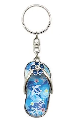 MADDENCORP Earrings Flora Honu Slipper Metal Keychain