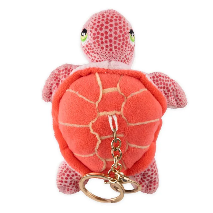 MADDENCORP Earrings Honu Sea Turtle Pink Red Plush KeychainFob