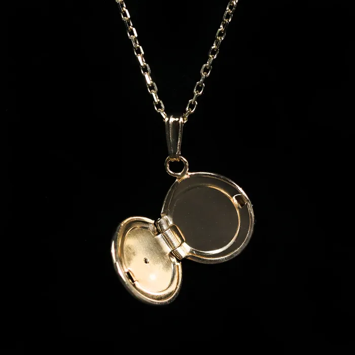 Marathon 14K Yellow Gold Mini Round Diamond Locket Earrings