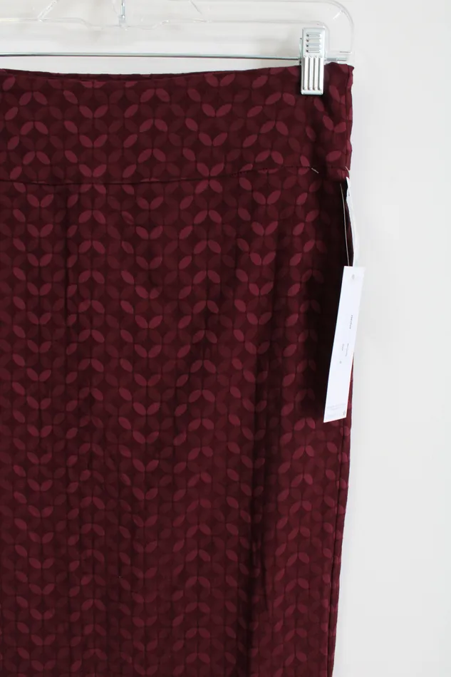 Margaret M Earrings NEW Margaret Burgundy Stretch Pencil Skirt S