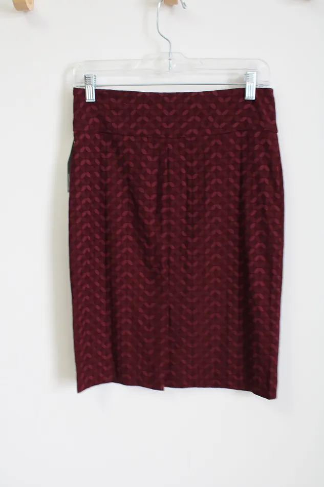 Margaret M Earrings NEW Margaret Burgundy Stretch Pencil Skirt S