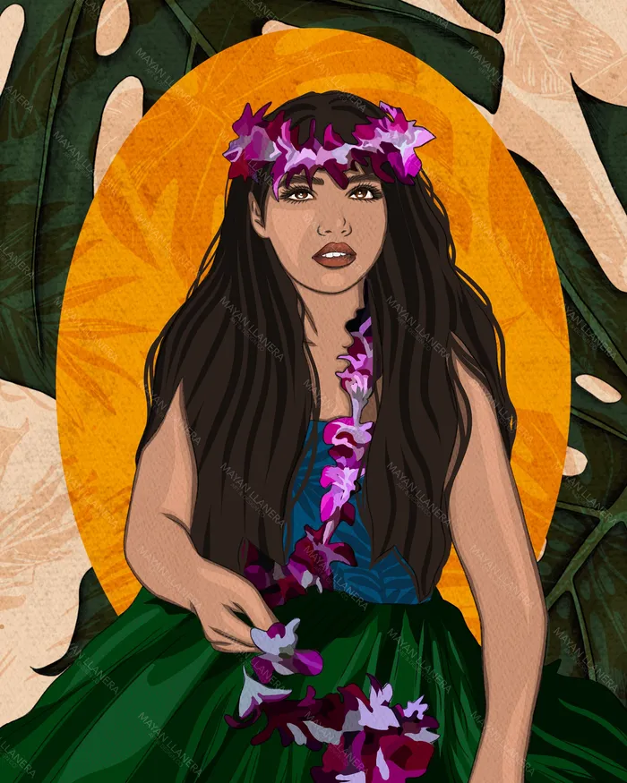 MAYANLLANERA Earrings Aina Art Print by Mayan Llanera 8x10