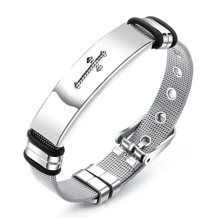 Mens Cross Bracelet br Christ Lords Guidance Bracelets
