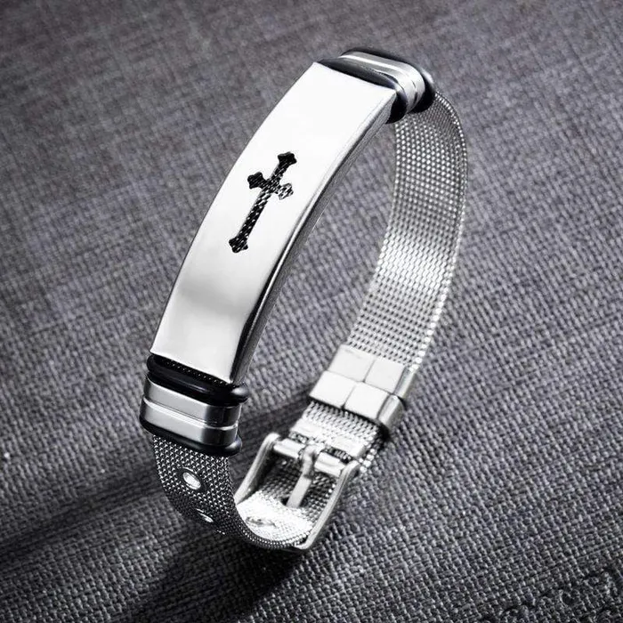 Mens Cross Bracelet br Christ Lords Guidance Bracelets