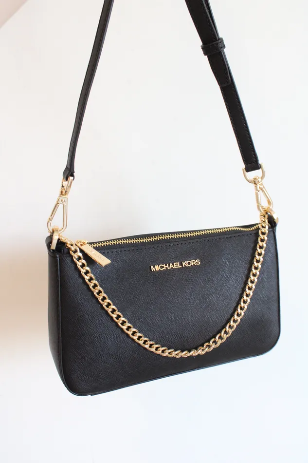Michael Kors Jet Set Black Medium Saffiano Leather Crossbody Bag Michael Kors Rings Michael Kors Jet Set Black Medium Saffiano Leather Crossbody Bag Michael Kors Rings