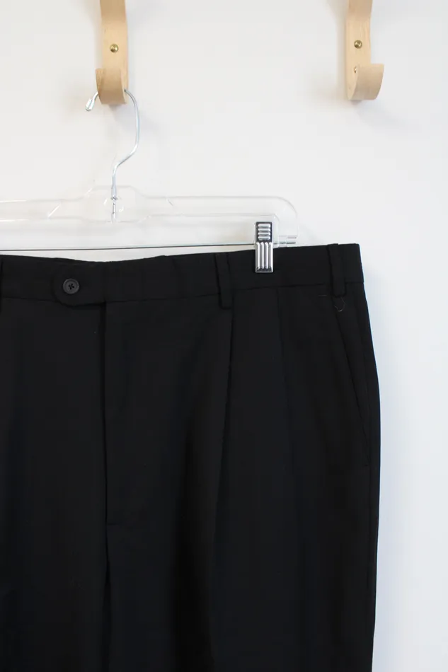 Milinea Rings Milinea Wool Cashmere Blend Black Dress Pants 38X30