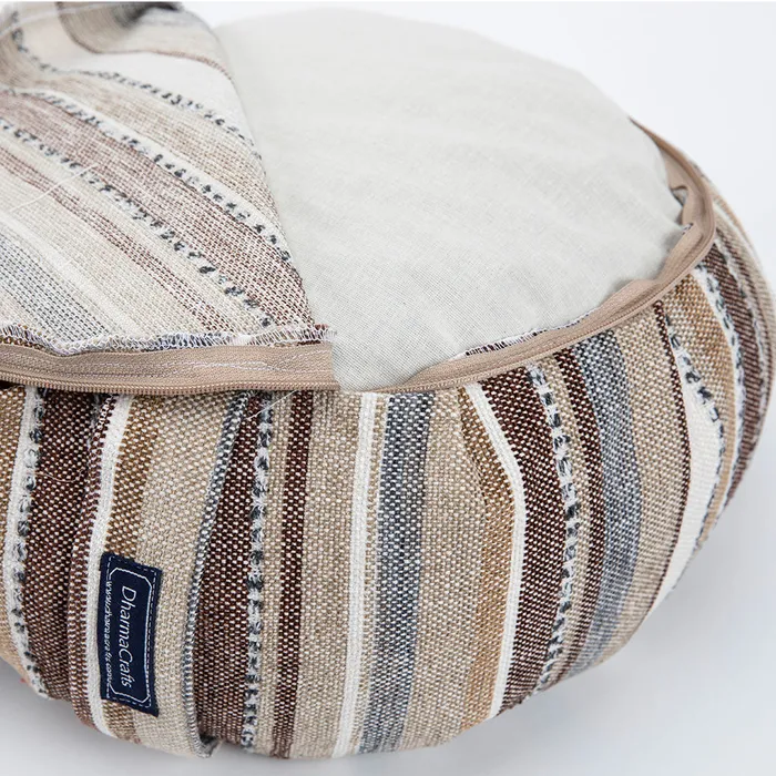Mineral Stripe Buckwheat Hull Zafu COVER ONLY DharmaCrafts Earrings