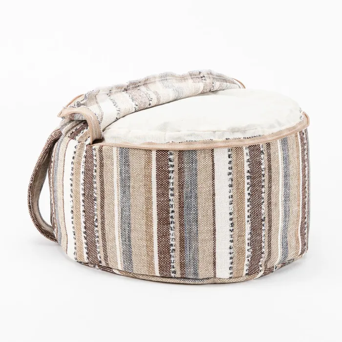 Mineral Stripe Buckwheat Hull Zafu COVER ONLY DharmaCrafts Earrings