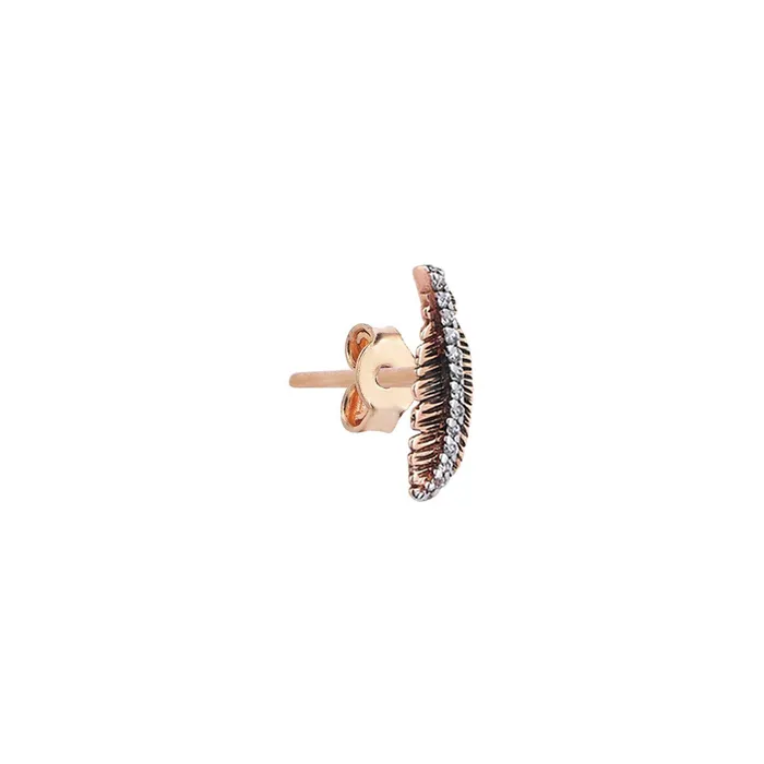 Mini Feather Stud Kismet by Milka Earrings