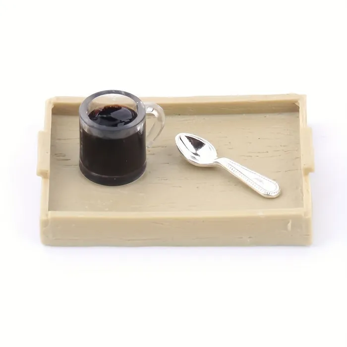 Miniature Coffee Machine with Coffee Cup and Spoon Tray 1 12 Scale Dollhouse Accessories Miniatures by NC Necklaces Miniature Coffee Machine with Coffee Cup and Spoon Tray 1 12 Scale Dollhouse Accessories Miniatures by NC Necklaces